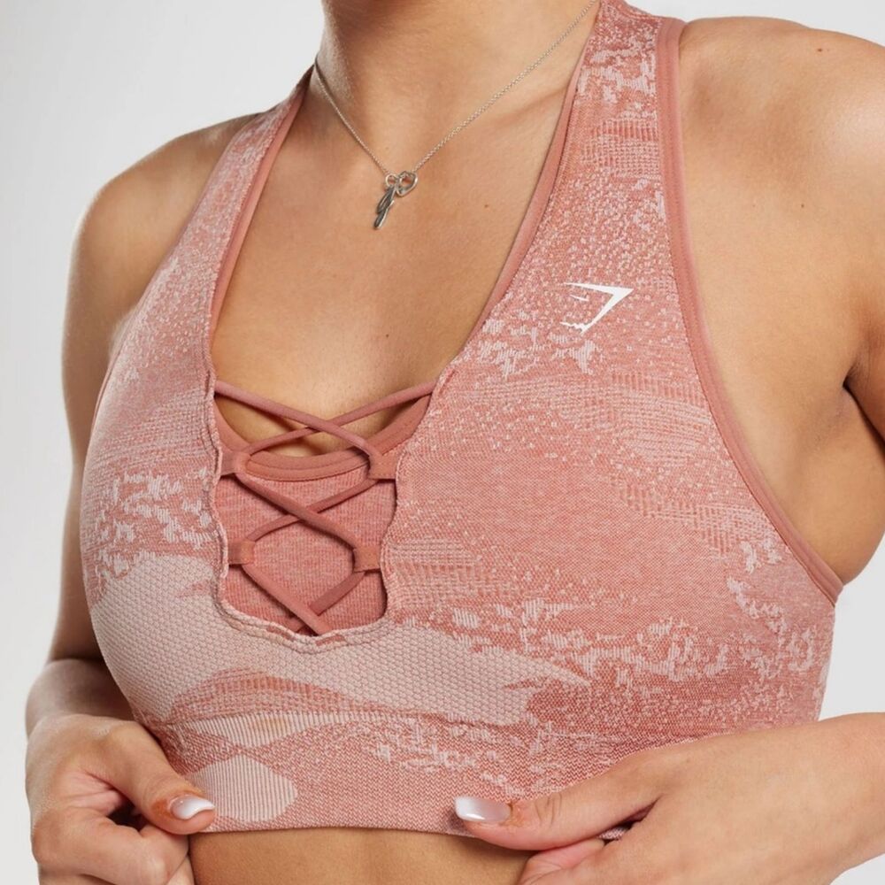 Gymshark Pink Sports Bra Womens Size XS